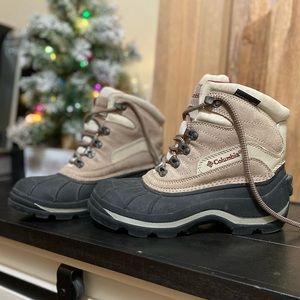 Columbia Cascadian Thermolite Waterproof Tan Winter Boots Women’s Size 7